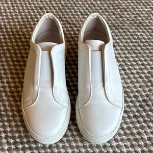 French Connection Women's White Slip-On Sneakers